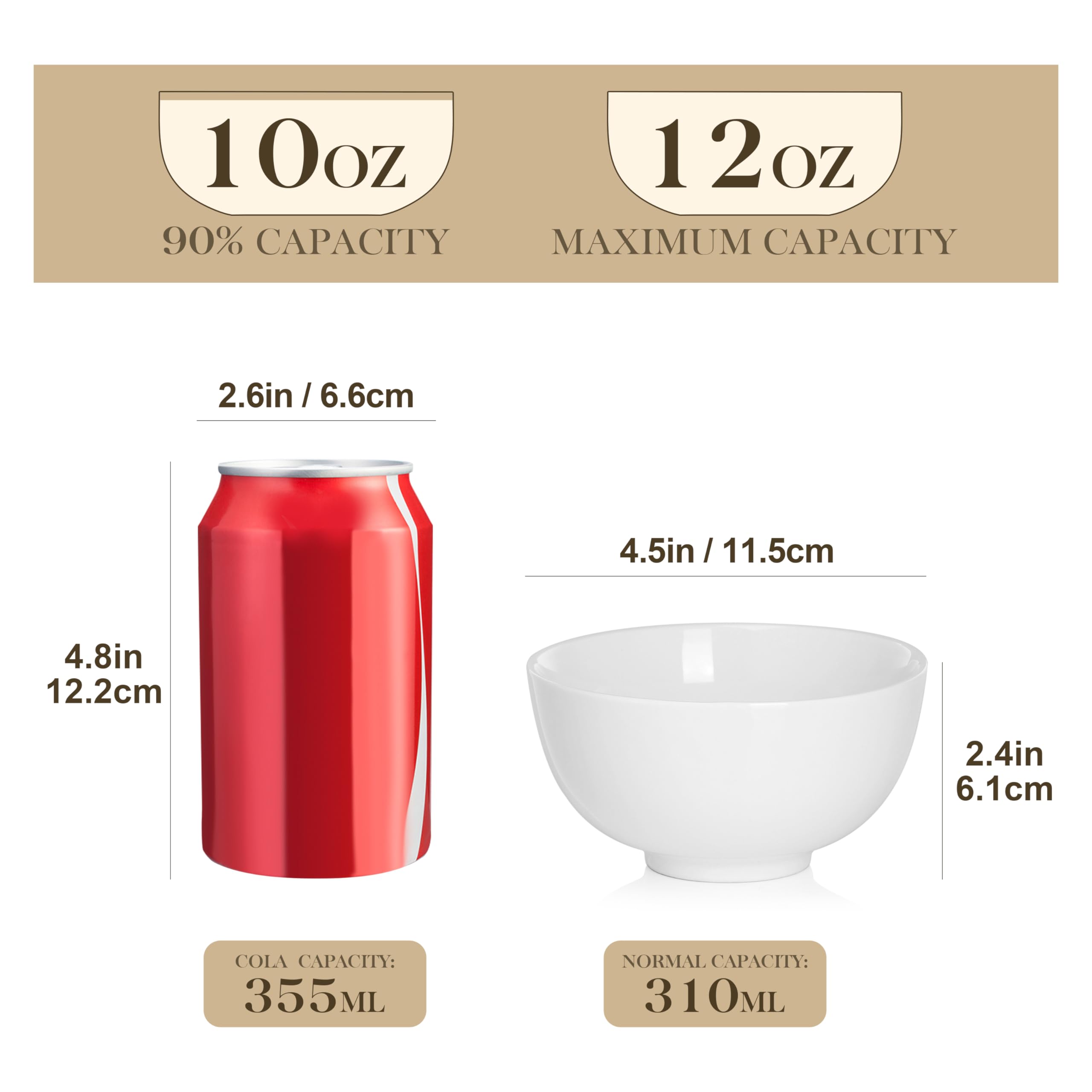 MALACASA: tazones cerámica blanca, ideales para postres y desayunos consistentes.