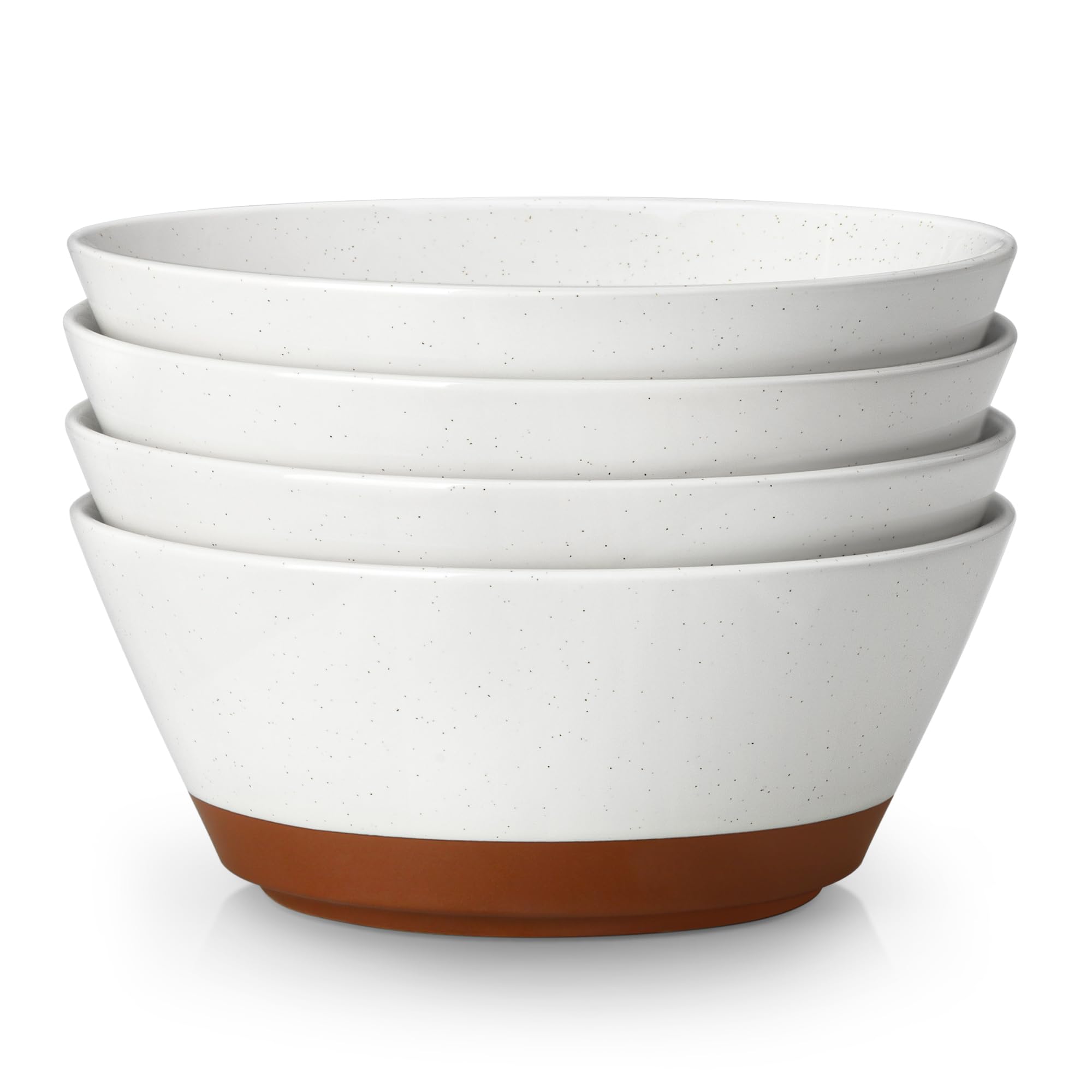 Malacasa tazón ramen cerámico de 35 oz con moteado para porciones abundantes.