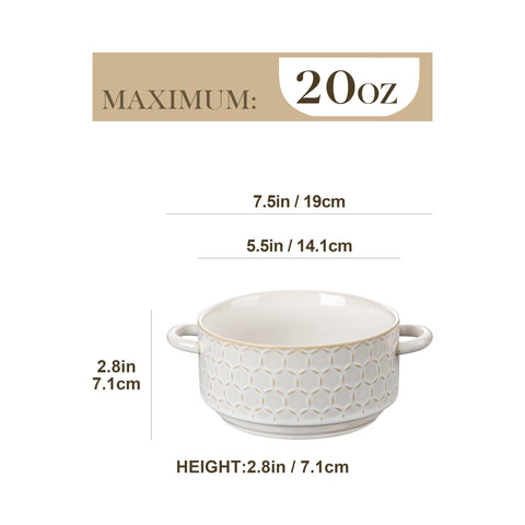Tazones MALACASA con patrones embossados para comida elegante en la mesa.