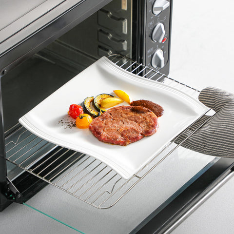 MALACASA Flora: bandeja rectangular de 13 pulgadas para platos principales