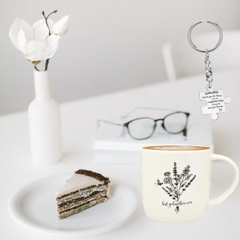 Mallabylamma detalle de mensaje en taza y llavero, regalo personal