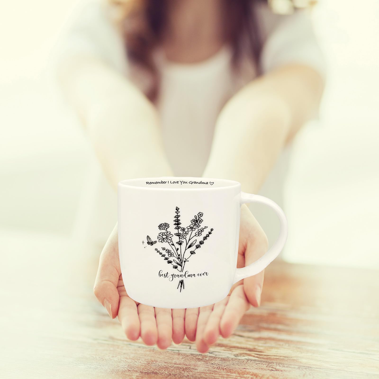 Taza MALLAbyLAMMA, segura para microondas y lavavajillas, uso diario.