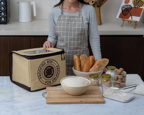 Mallroof caja de fermentación con aislamiento de Oxford; mantiene calor para pan perfecto.