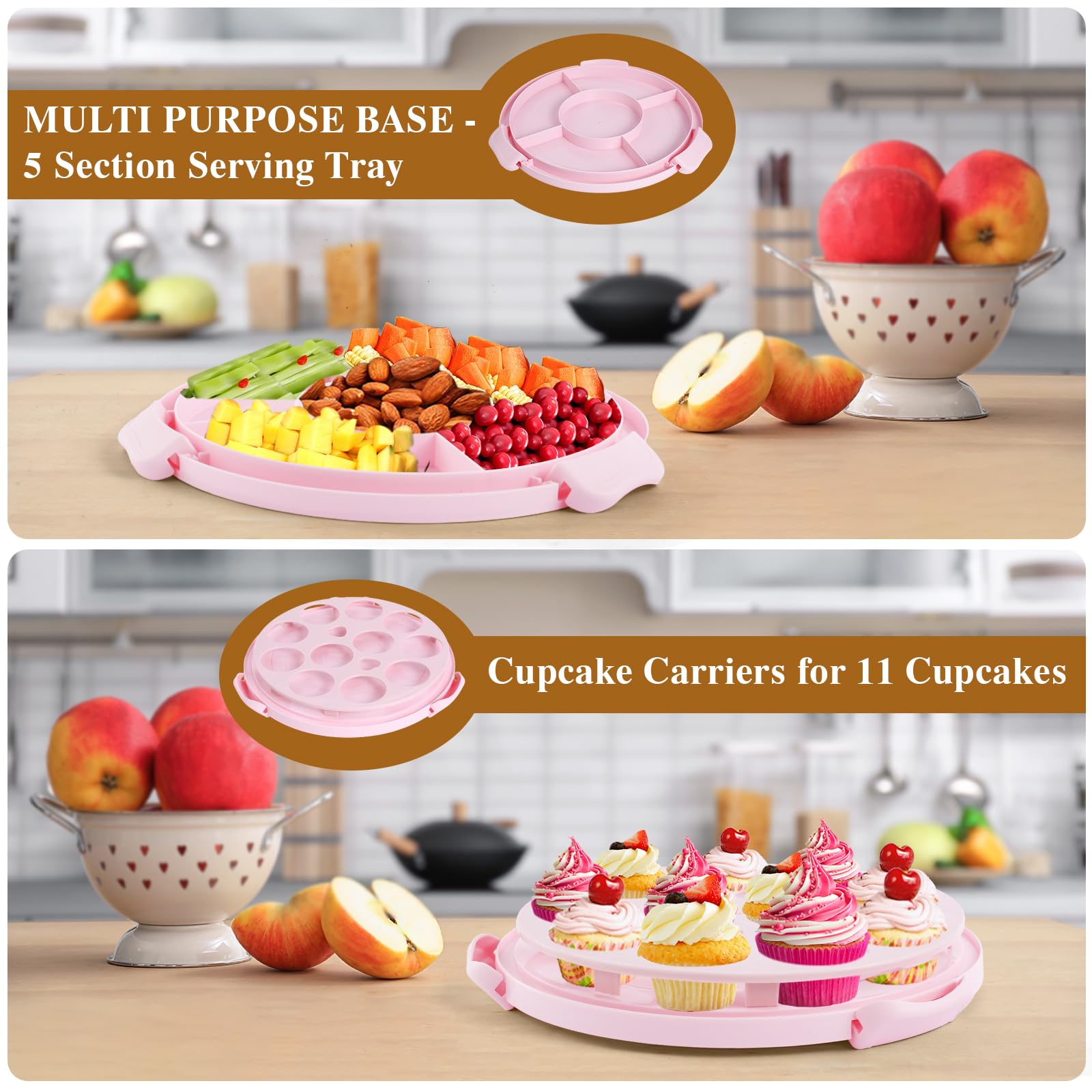 Mamajardin base redonda de 12 pulgadas para pasteles grandes y estables.