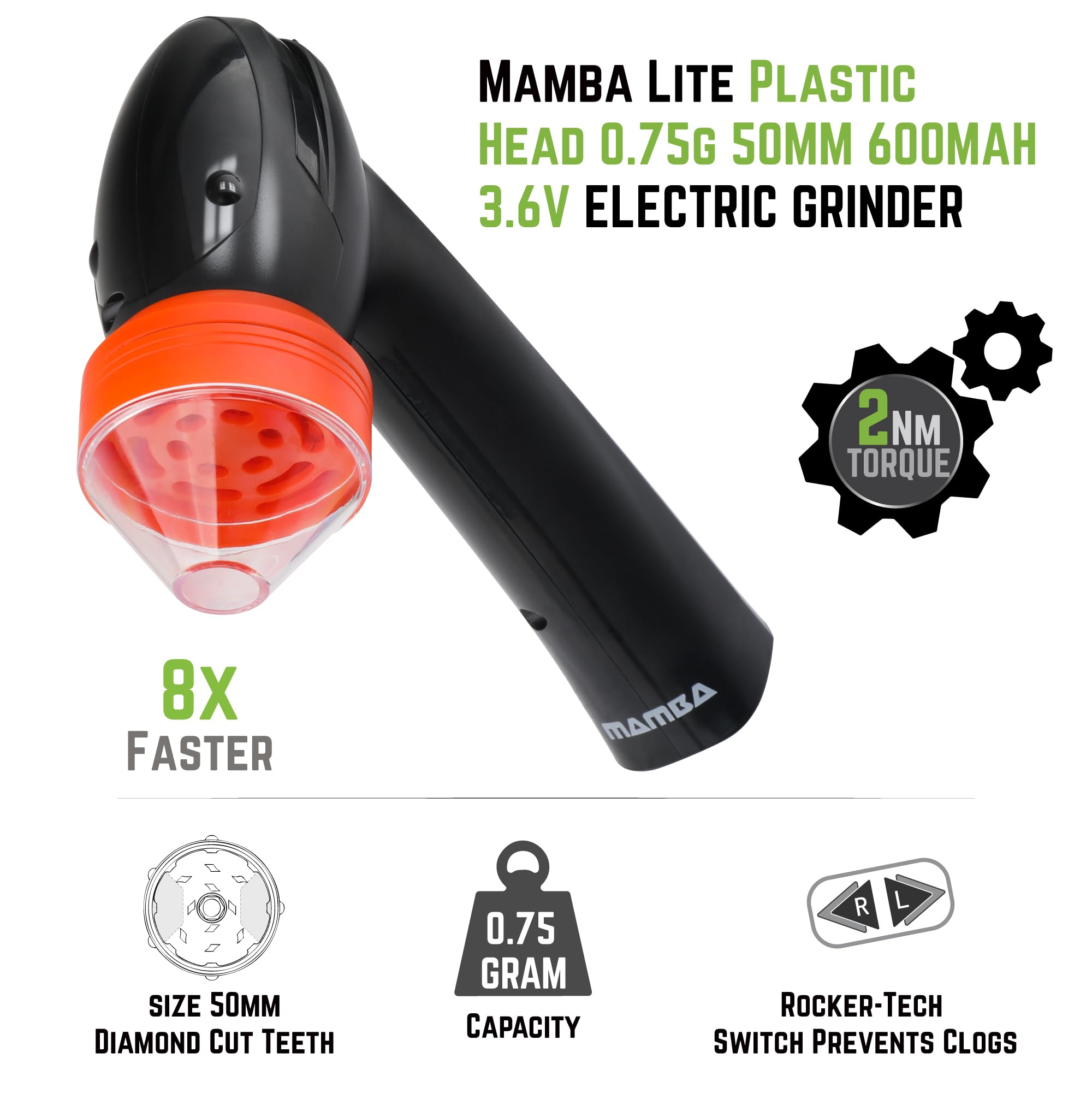 Mamba Lite: cable USB-C para carga rápida y comodidad.