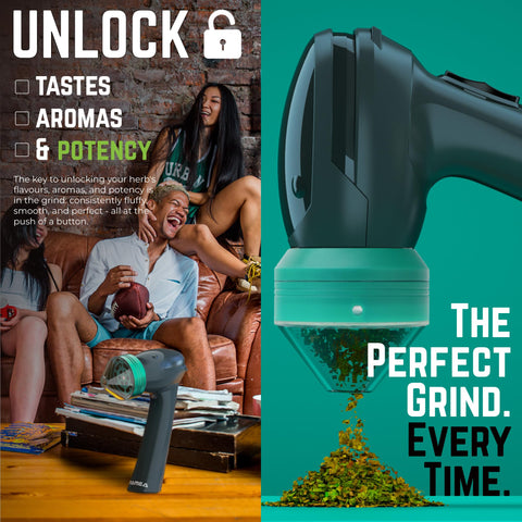Mamba Lite con par motor de 2 Nm para molienda eficiente de aromas