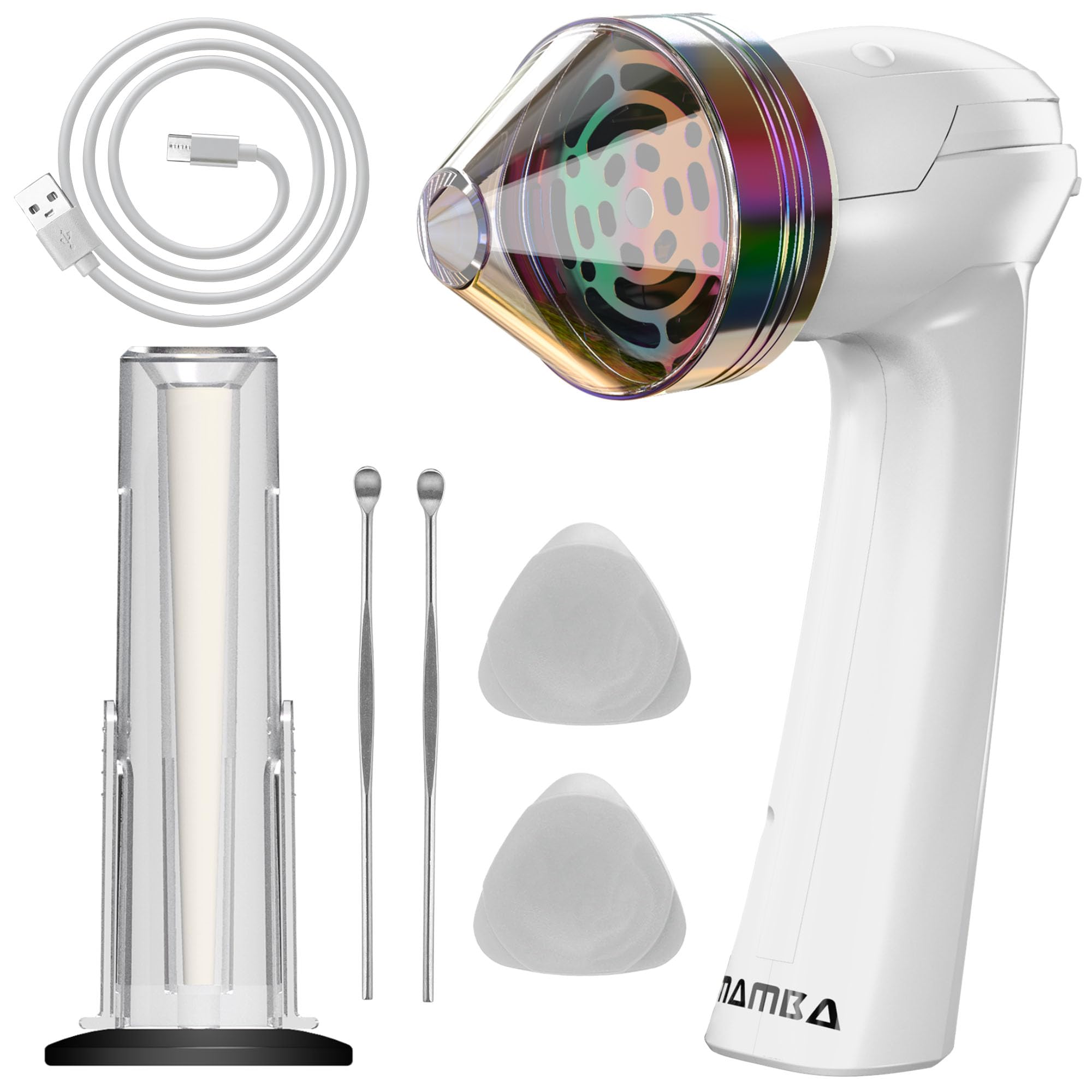 Mamba molinillo eléctrico para especias en la cocina, ideal para uso diario.
