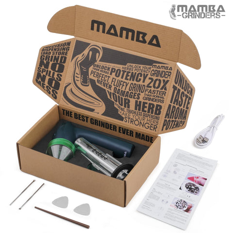 Mamba molino eléctrico diseño compacto, ideal para cocinas pequeñas.