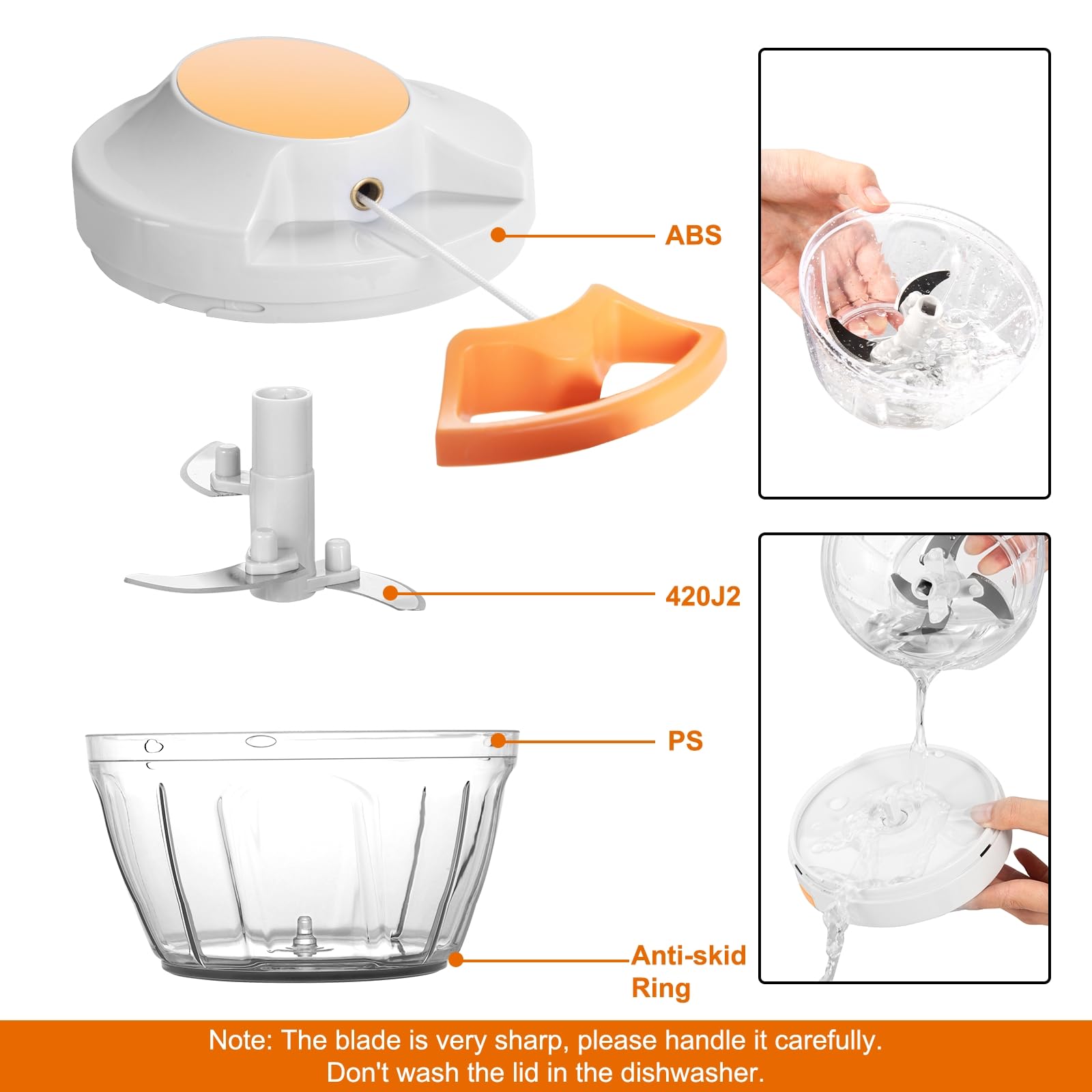 Diseño IPX65 de MAMICOOKER resistente al lavado bajo agua