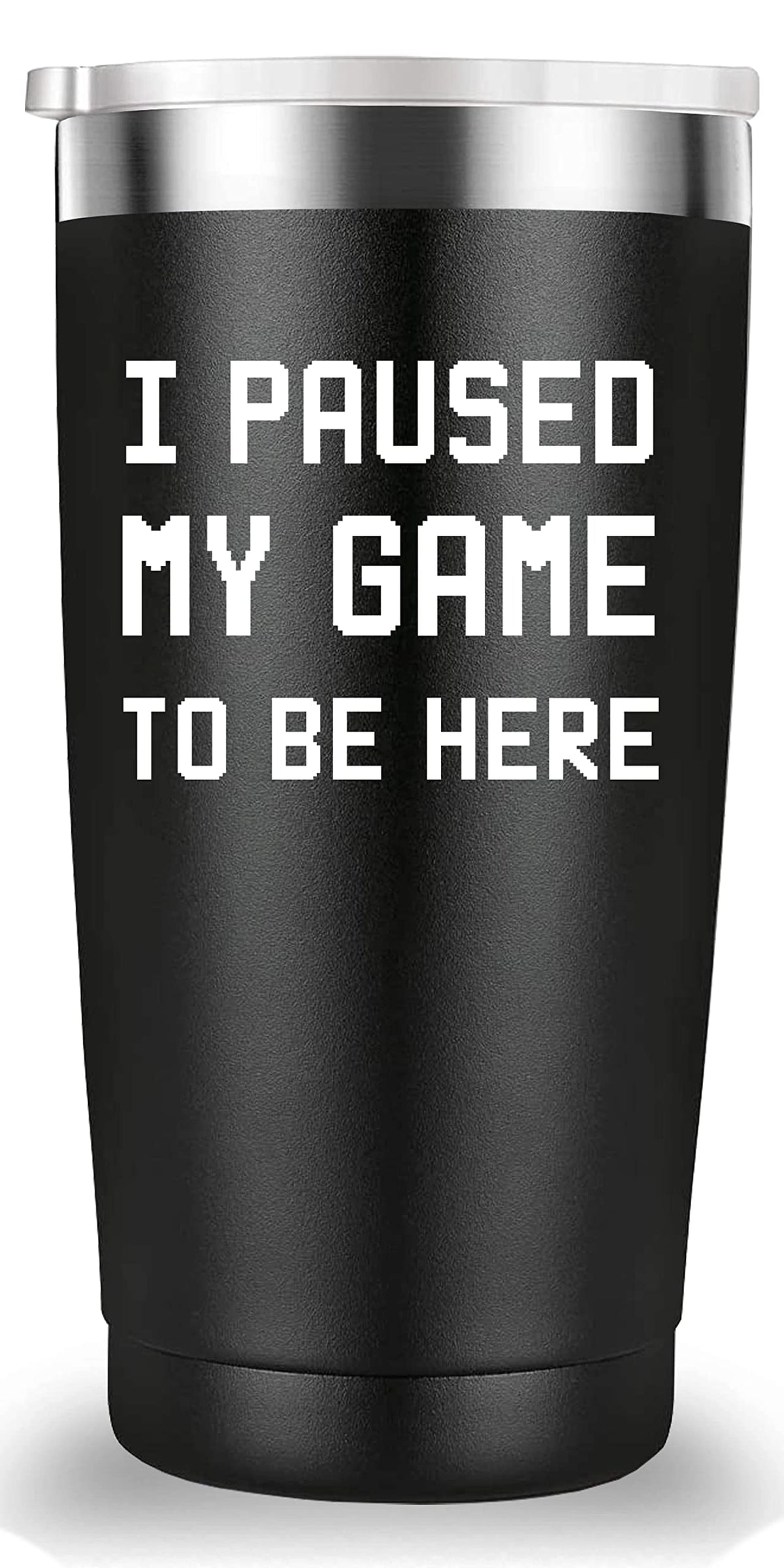 Mamihlap Taza de Viaje para Jugadores negro, ideal para llevar a diario.