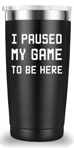 Mamihlap Taza de Viaje para Jugadores negro, ideal para llevar a diario.