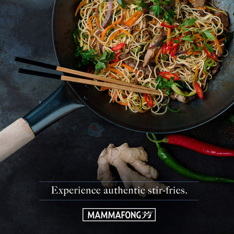 Wok Mammafong con video de cuidado y usos para optimizar la patina