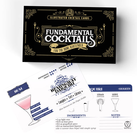 Maneful tarjetas, rutina de preparación rápida para noches de cócteles.