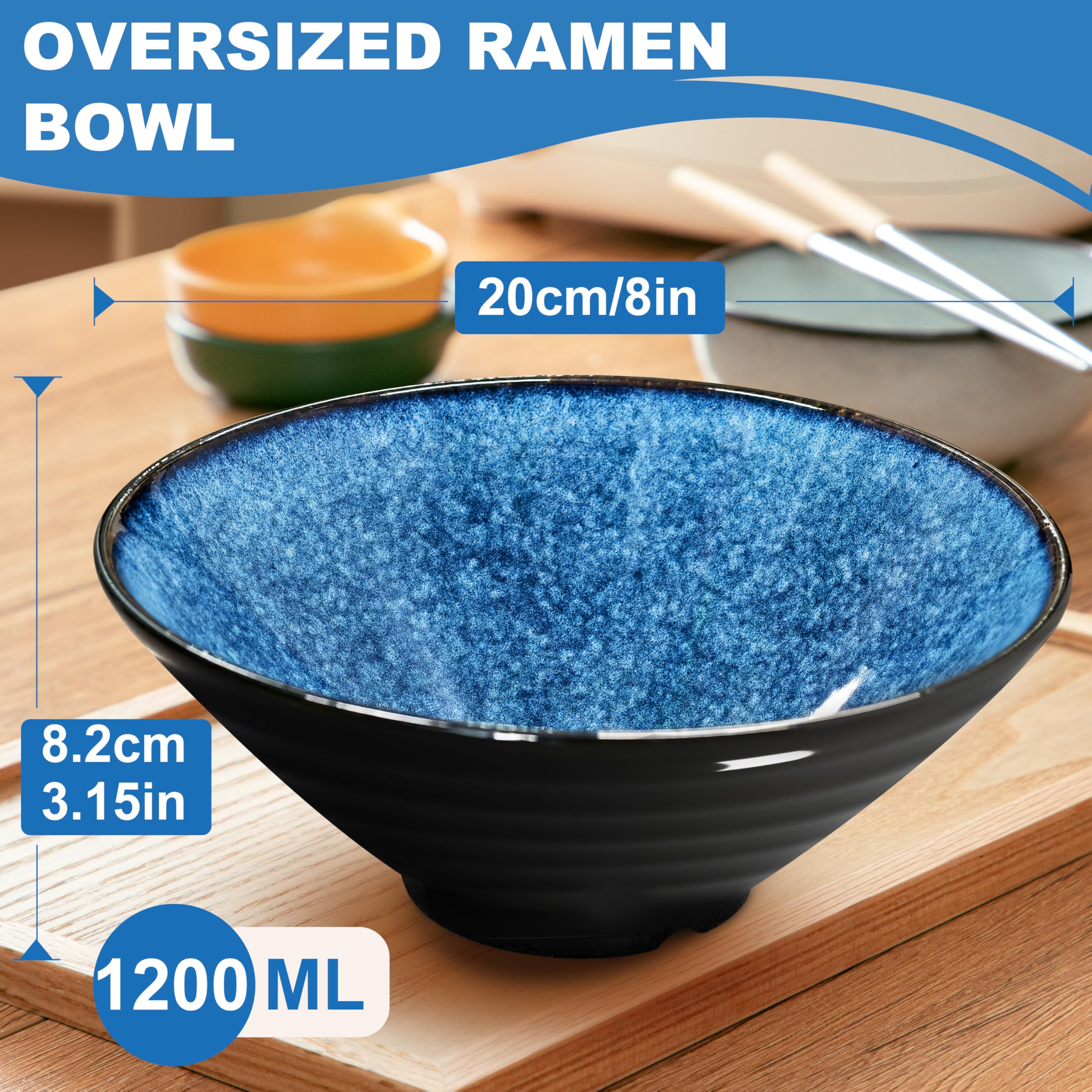 Cuchara Mangmong de madera, cómodo agarre para ramen y sopas.