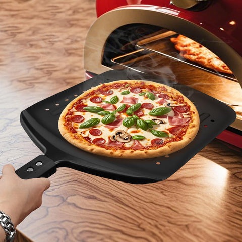 MANJIA cortador basculante de pizza inoxidable corta con precisión