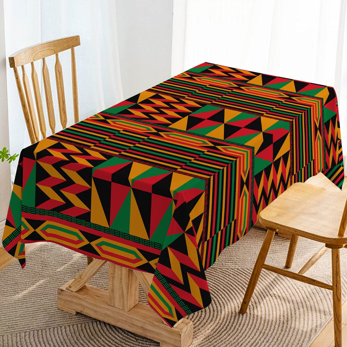 Mantel Hafangry con estampado africano para fiestas.