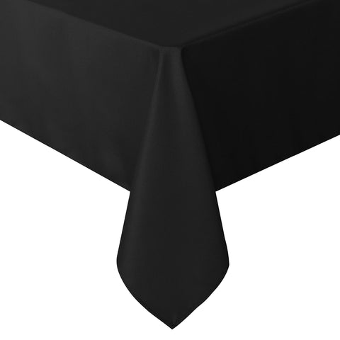Mantel sancua 60x120 negro; textura lisa que protege la mesa.