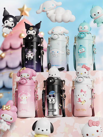 Many Rainbows Cinnamoroll, detalle de acero duradero.