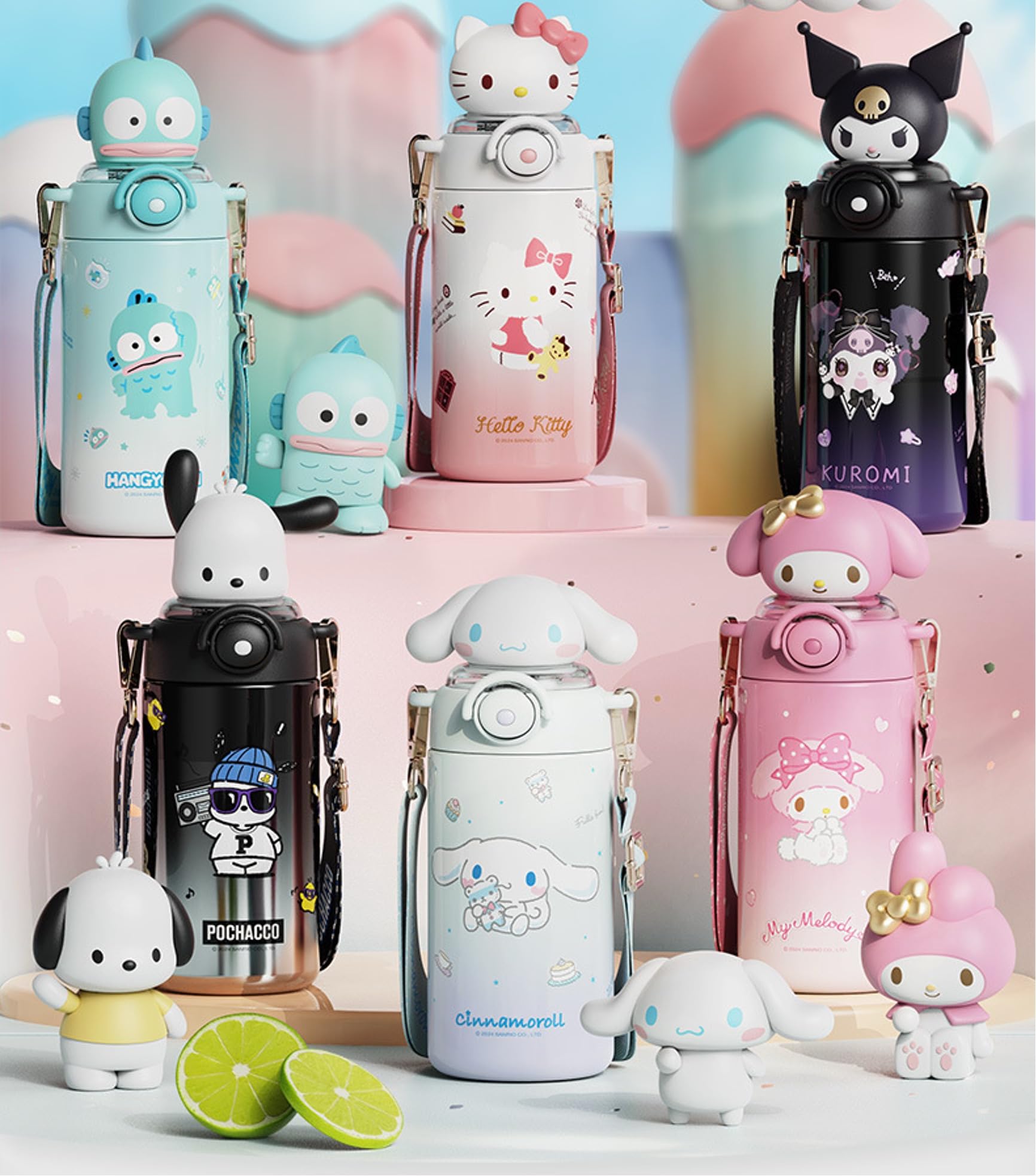 Many Rainbows Cinnamoroll, ideal para picnic o regalo.