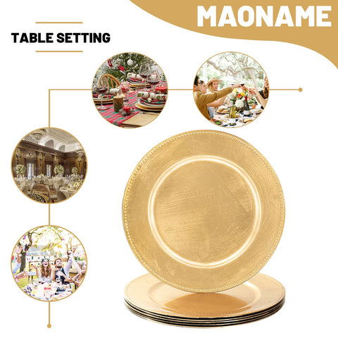 Protección anti-derrame MAONAME con cargadores dorados para mesa.