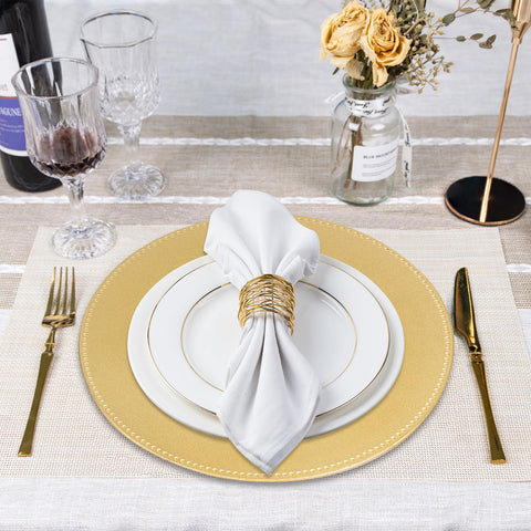 MAONAME cargadores con diseño elegante para ambientar la mesa de celebración.