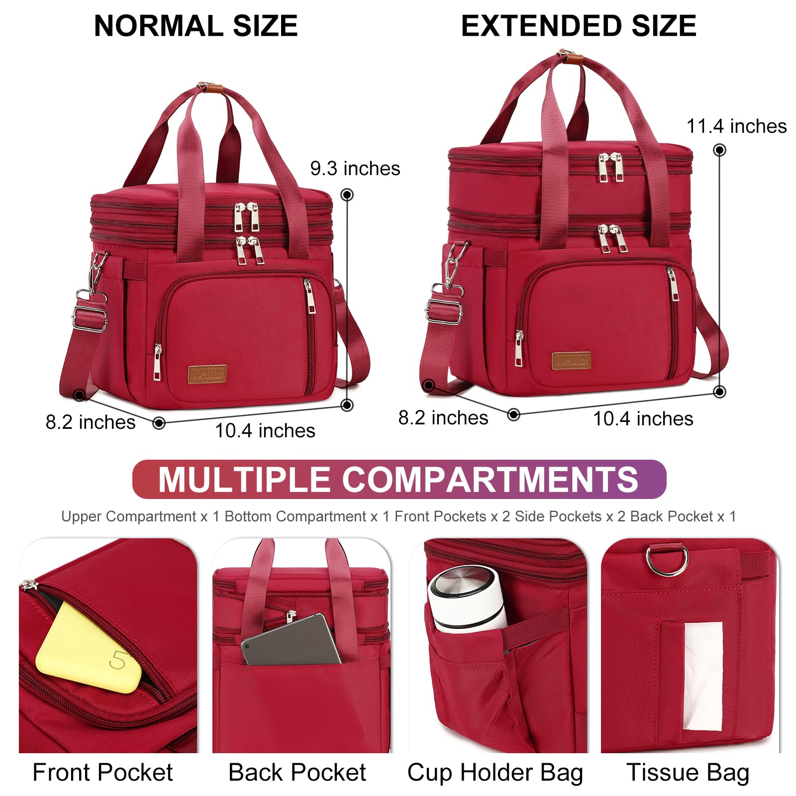 MAPLELILY compartimentos organizados para snacks