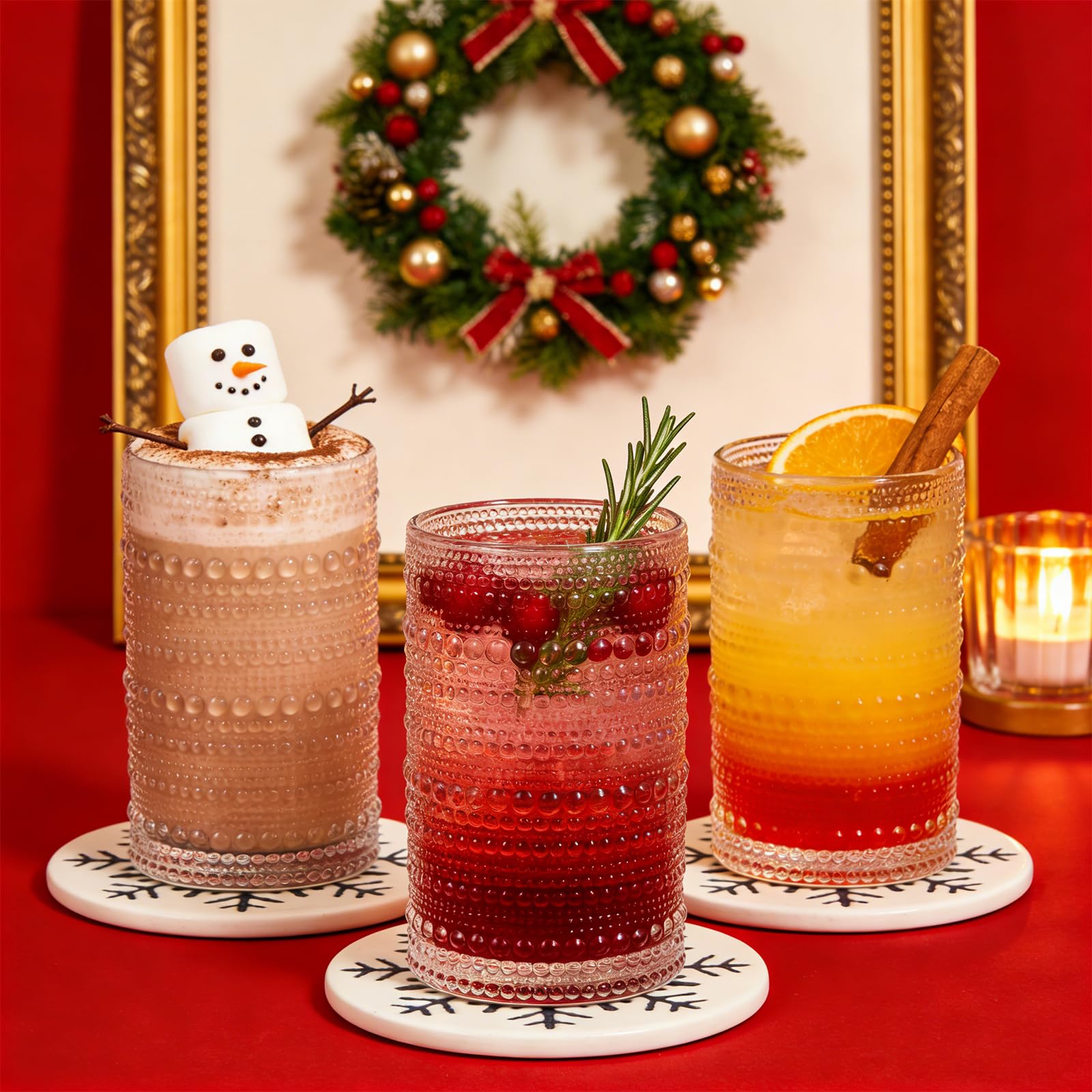 Mapoxy cristal sin plomo con textura punteada para un agarre seguro y elegante.