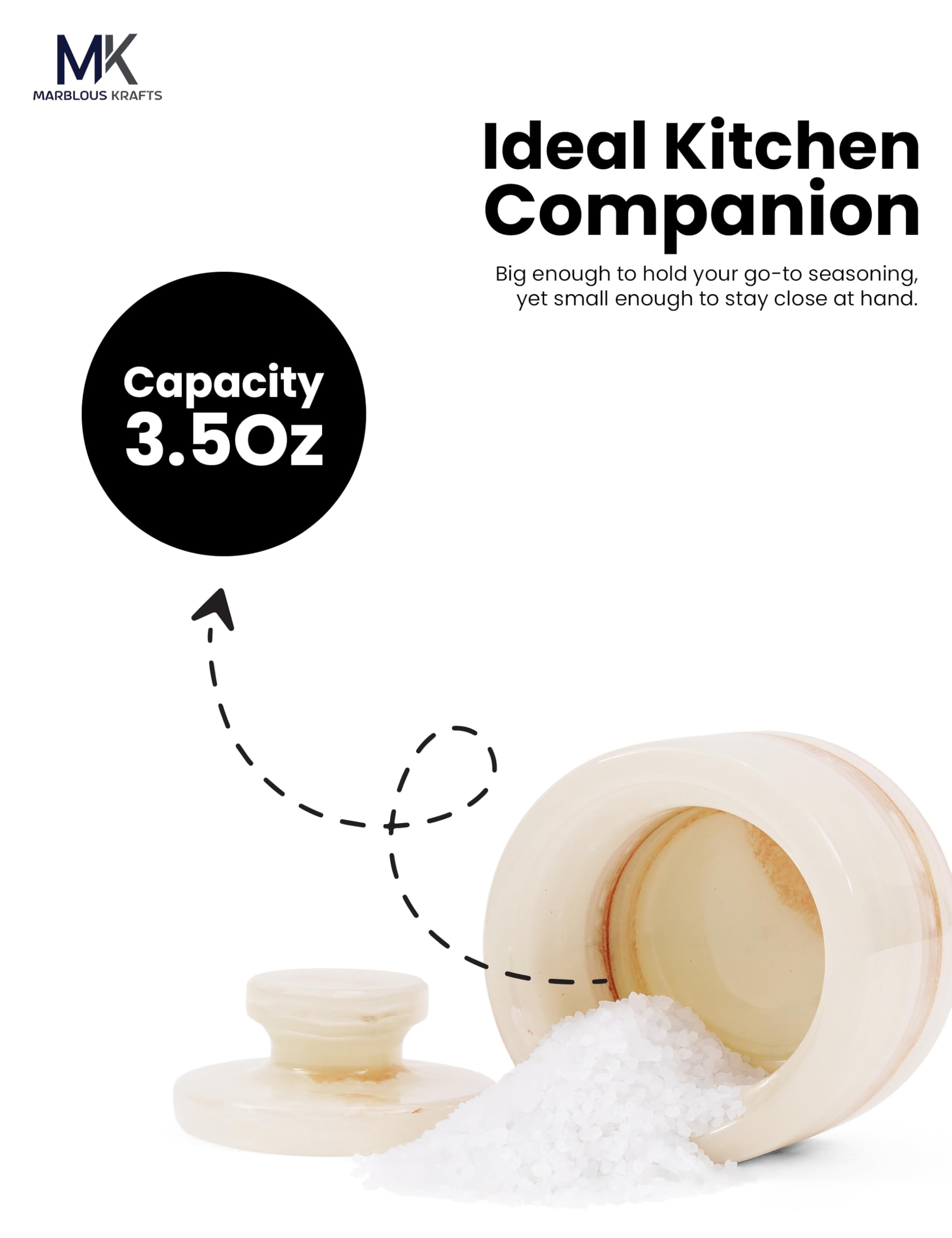 Empaque con marca MARBLOUS KRAFTS protege el producto durante el envío.