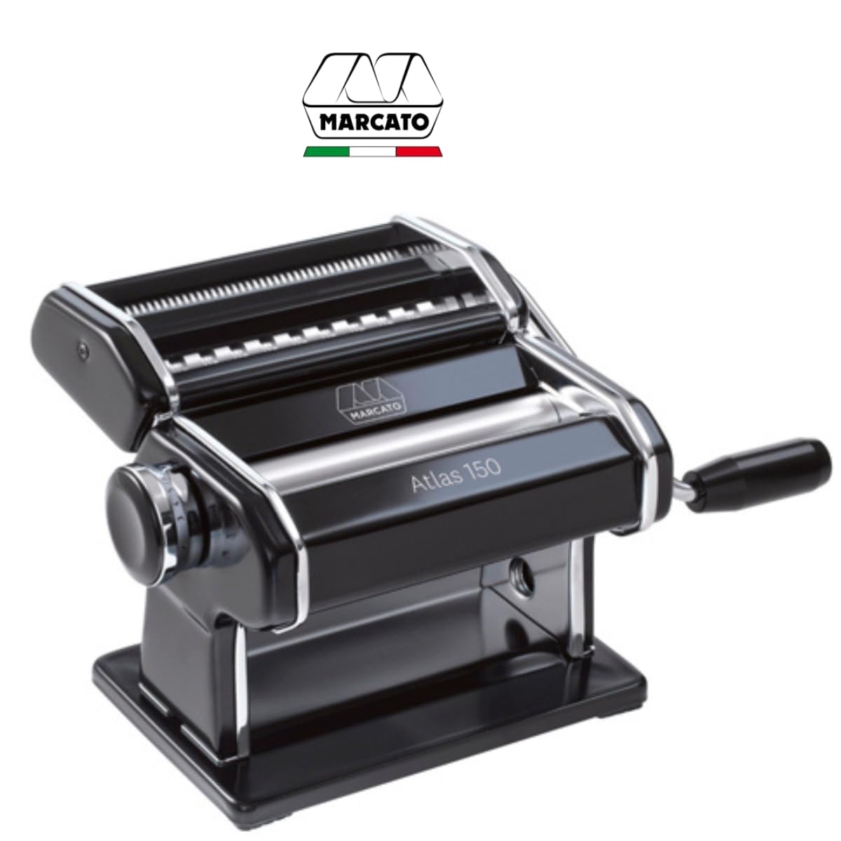 Marcato Atlas Cortador de pasta, permite cortar lasaña o fettuccine con facilidad.