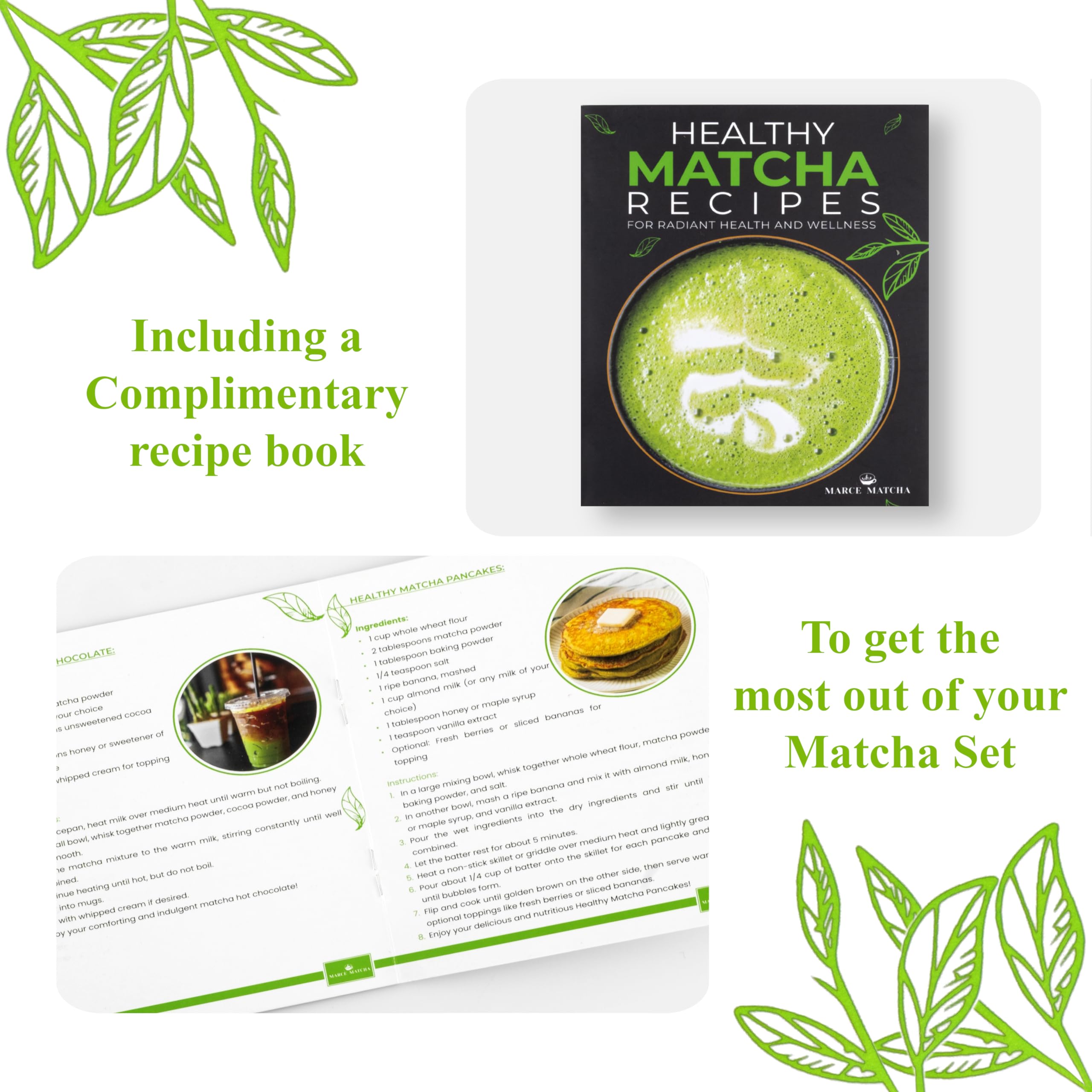 Marce cuchara medidora para dosificar polvo de matcha