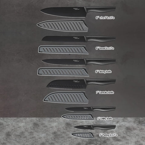 Cuchillo chef de 8 pulgadas Marco Almond con funda y filo preciso.