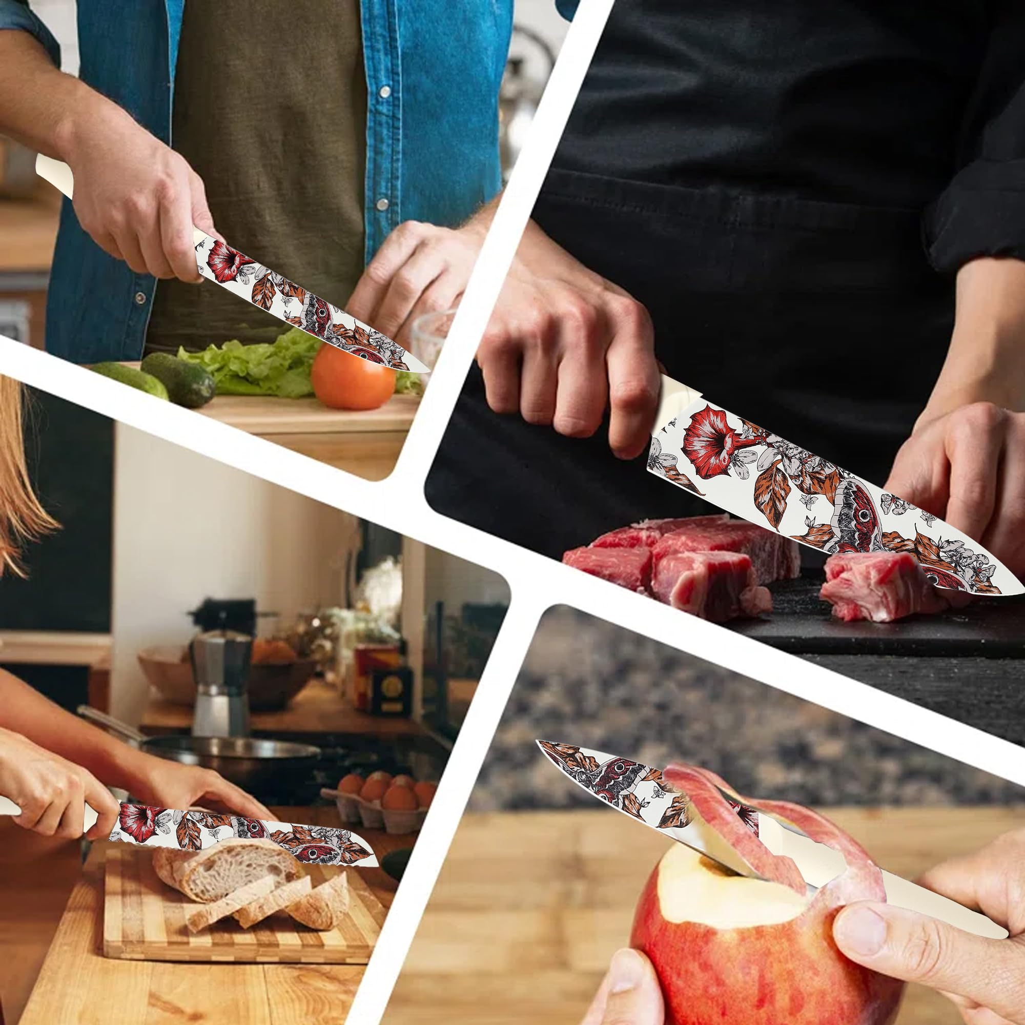 Marco Almond: cuchillo pelar 3.5 pulgadas para pelar frutas y verduras.