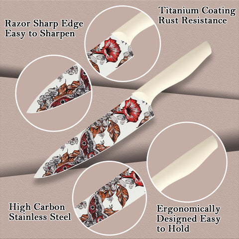 Marco Almond: cuchillo serrado para pan 8 pulgadas con rebanadas uniformes.