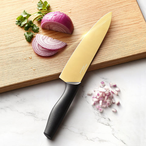 Marco Almond Gold: cuchillo pelador compacto para pelar y preparar ingredientes.