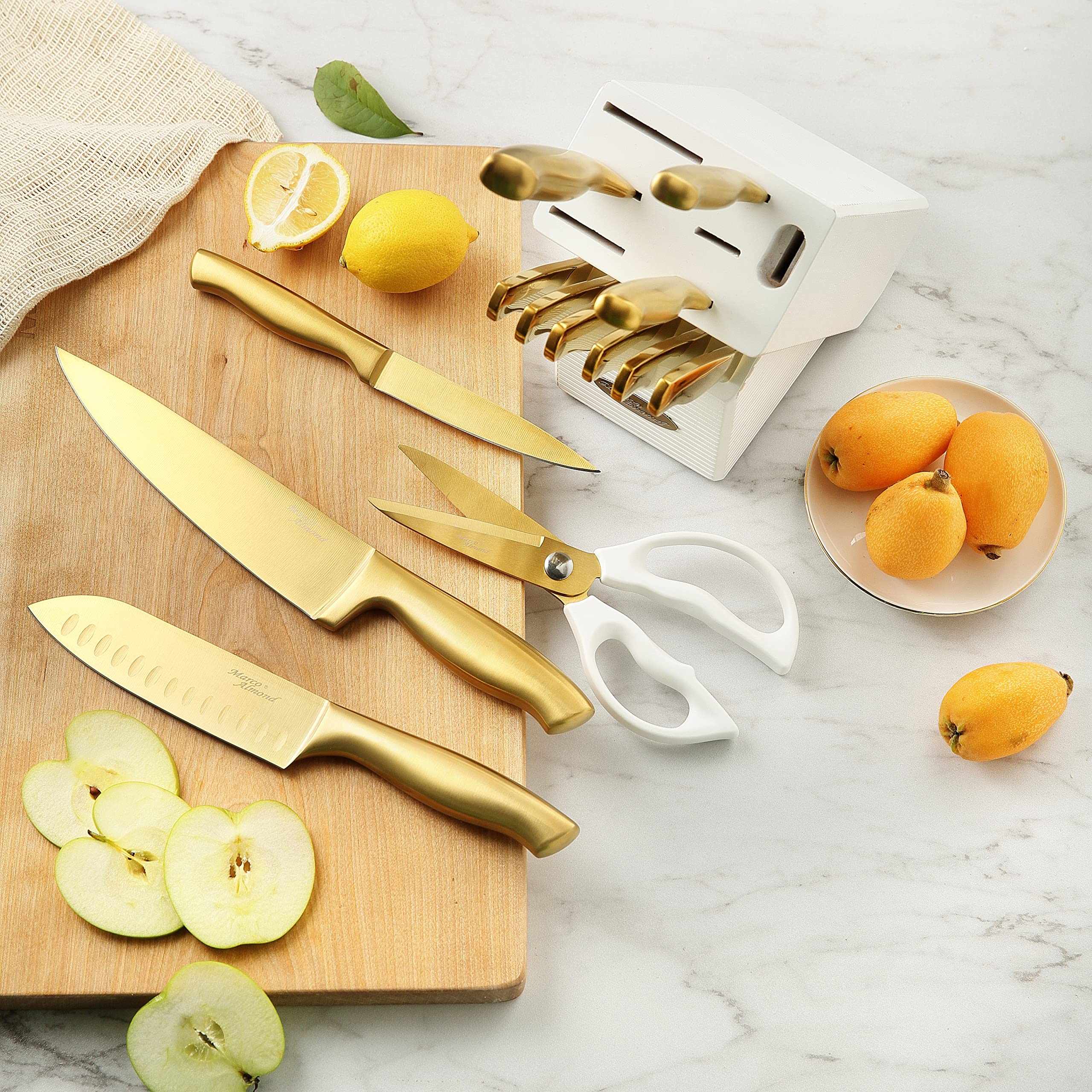 Navaja santoku Marco Almond 6 pulgadas para tareas versátiles
