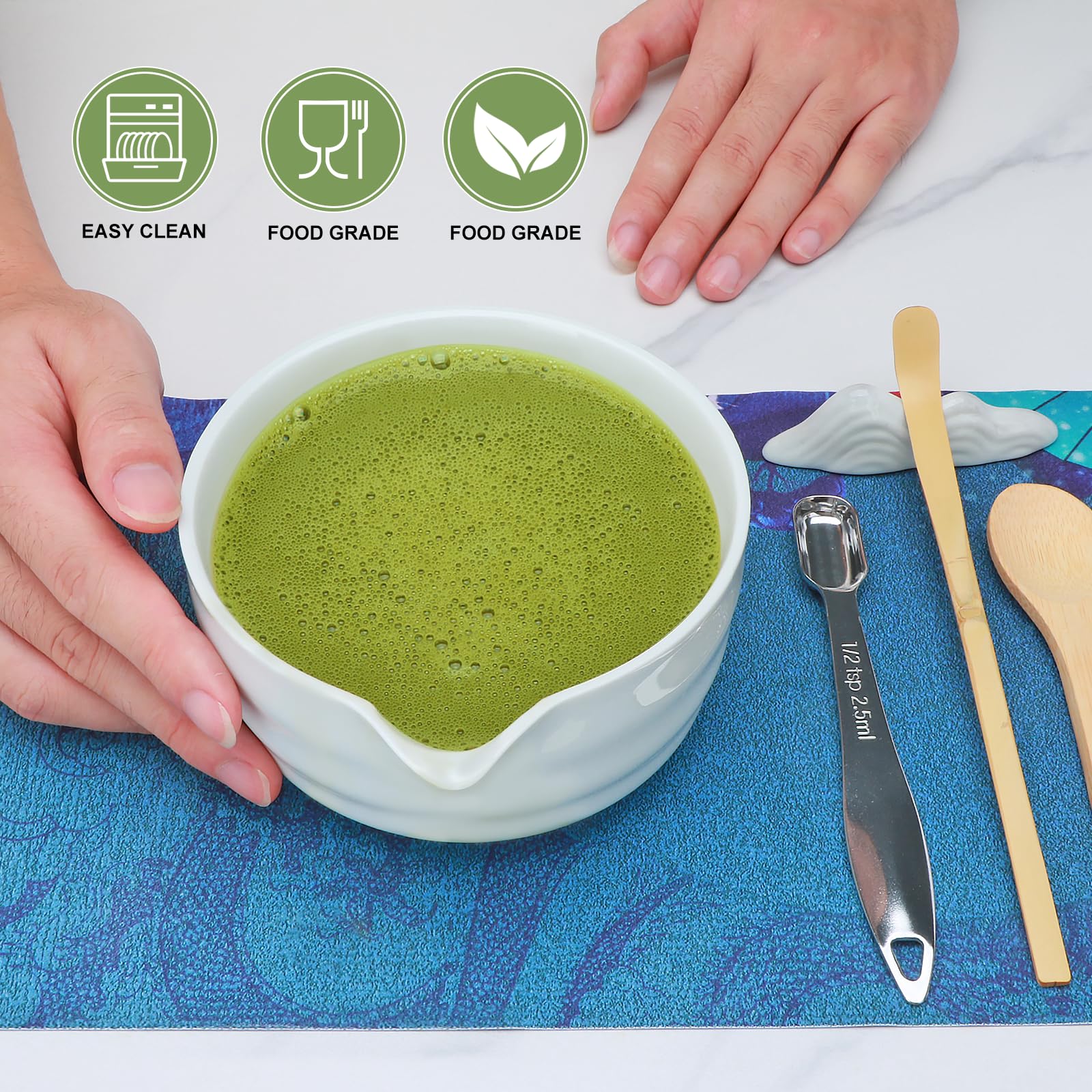 Cuchara de bambú Maredash para medir ingredientes con facilidad