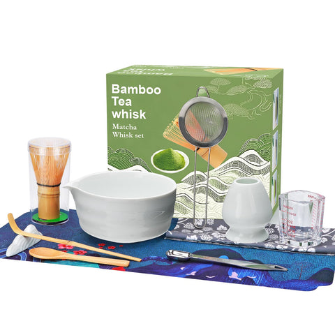 Conjunto Maredash Matcha 11 piezas para preparar bebidas en casa con espuma suave