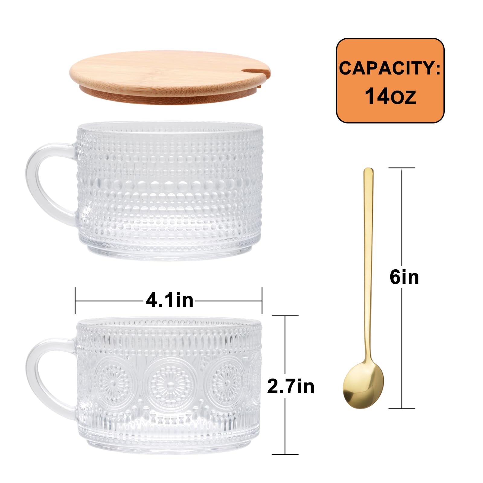 Tapas de bambú para tazas, naturales y seguras para conservar bebidas.
