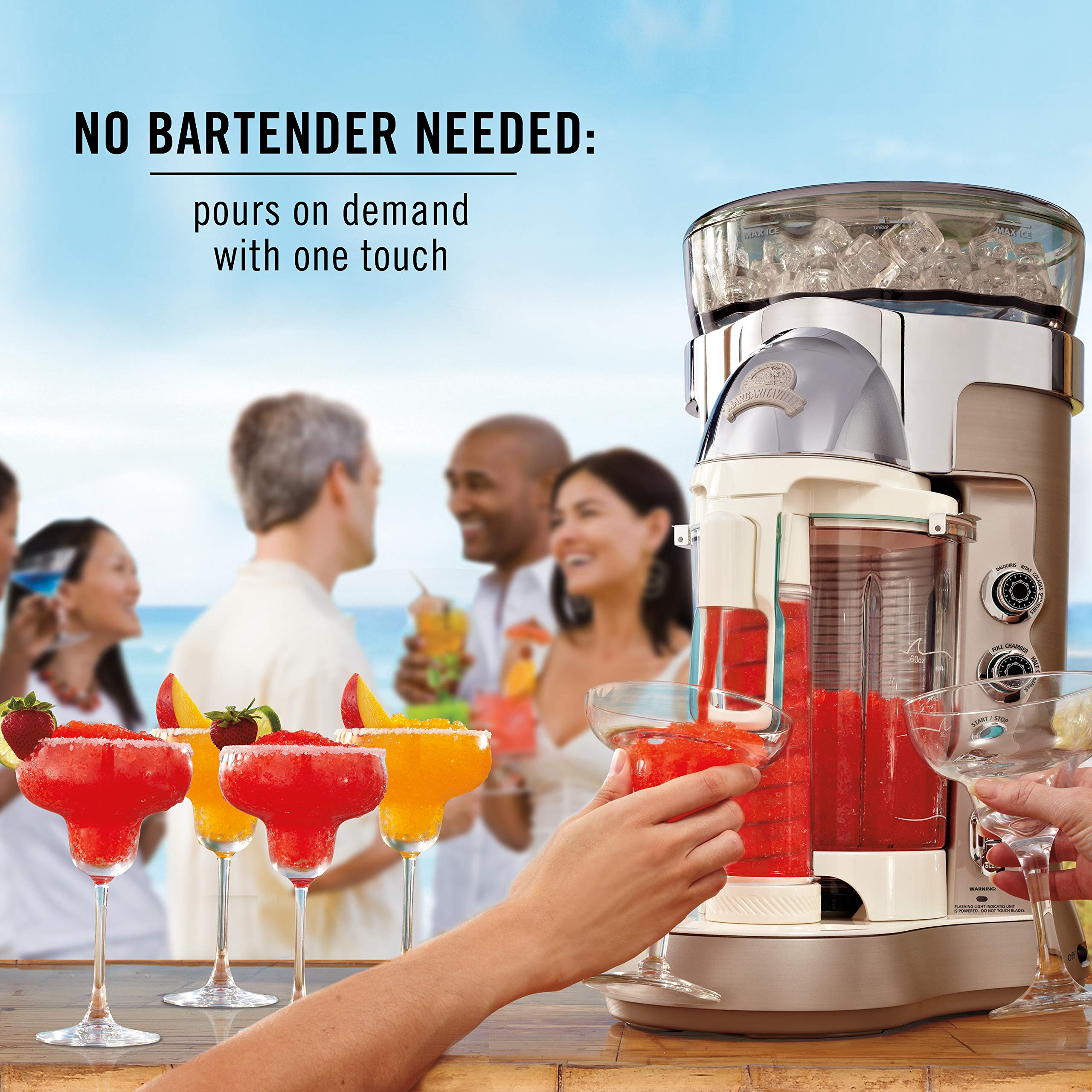 Margaritaville Bali mezclador acabado metalico brillante para cocina moderna