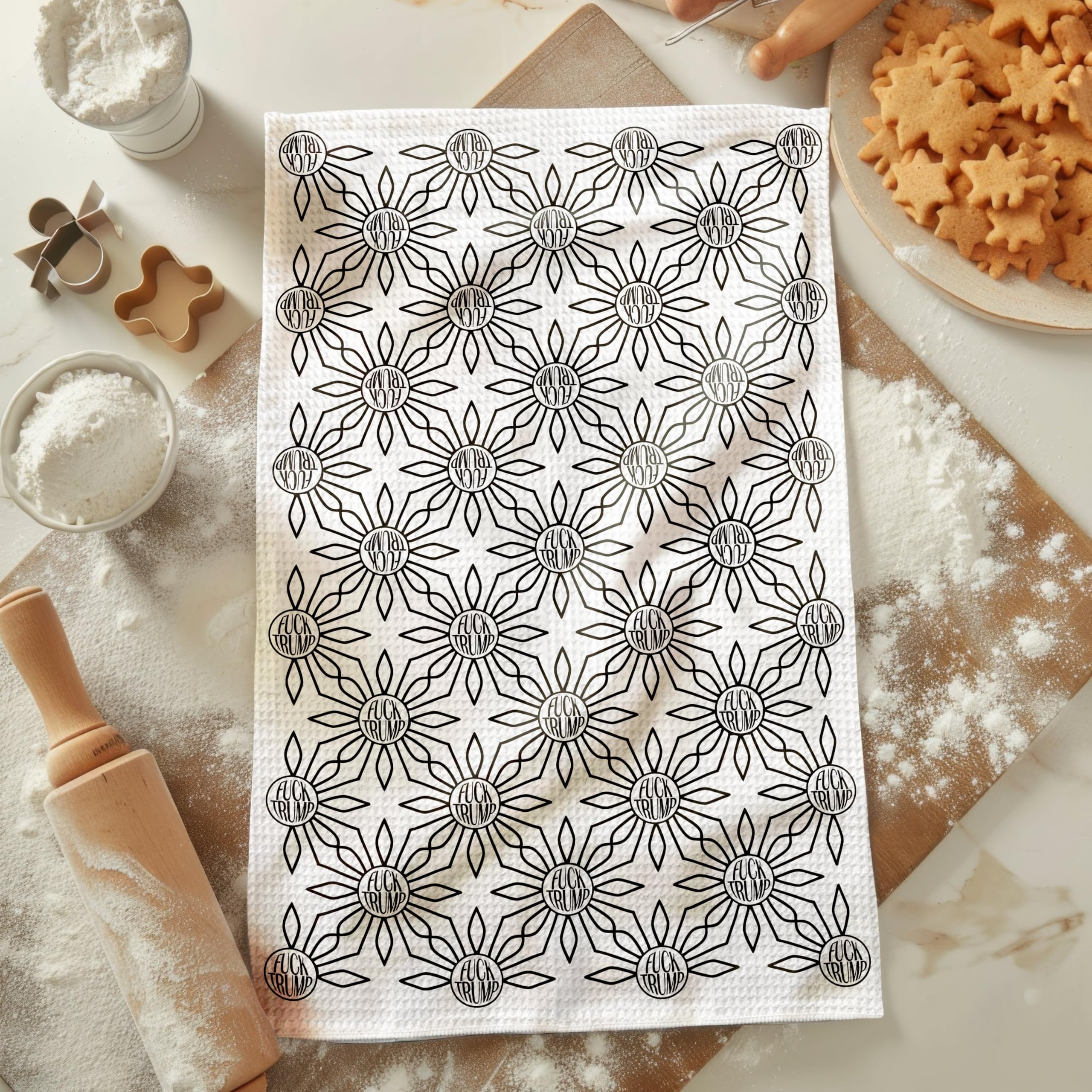 MarissaKay99 toalla de cocina, enfoque tejido gofrado, absorbente para manos y platos.