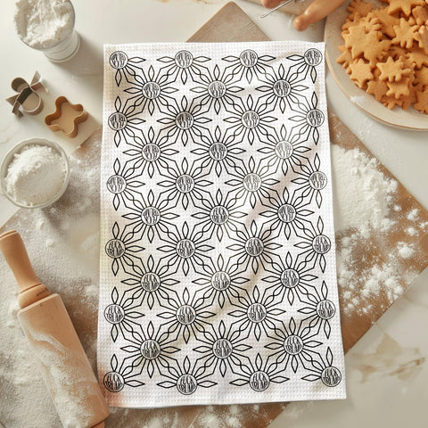 MarissaKay99 toalla de cocina, enfoque tejido gofrado, absorbente para manos y platos.