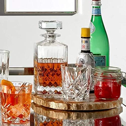 Marquis By Waterford Markham Square Decantador para servir whisky con estilo