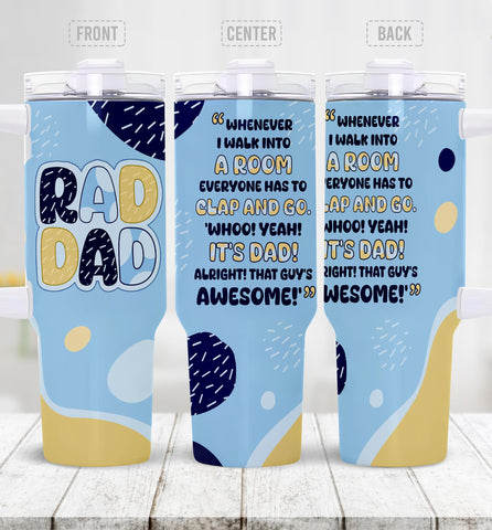 Marsana Dad Tumbler con mensaje; ideal para alegrar la jornada del papá