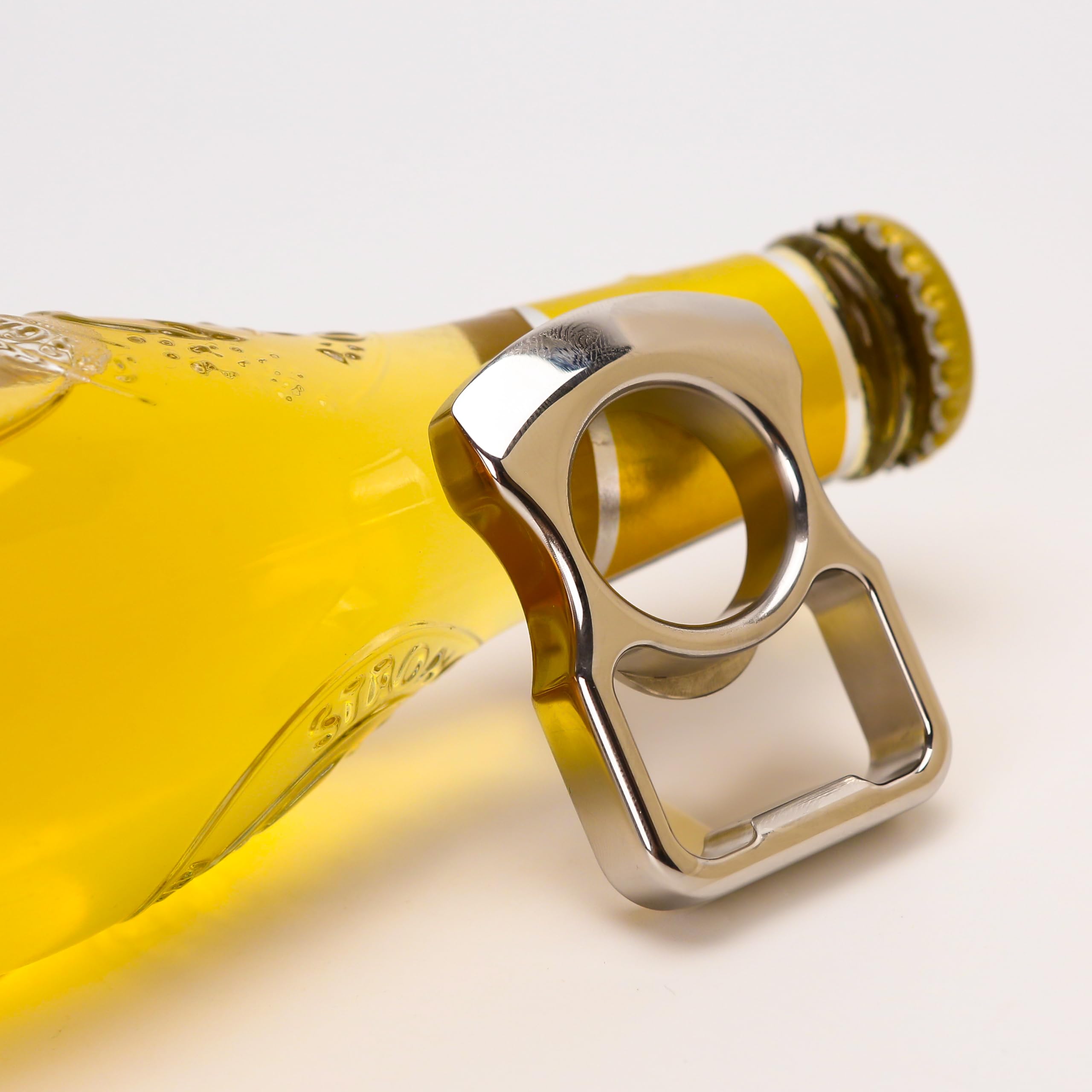 Marsrut abrebotellas para bar y fiestas en acabado plateado.