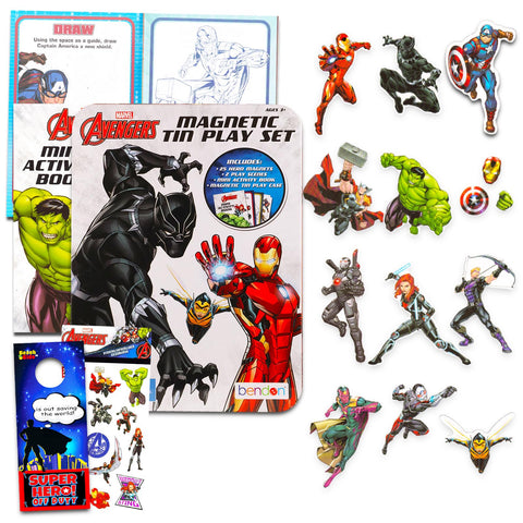 Conjunto de imanes Avengers para nevera, 25 piezas, ideal para crear escenas coloridas.