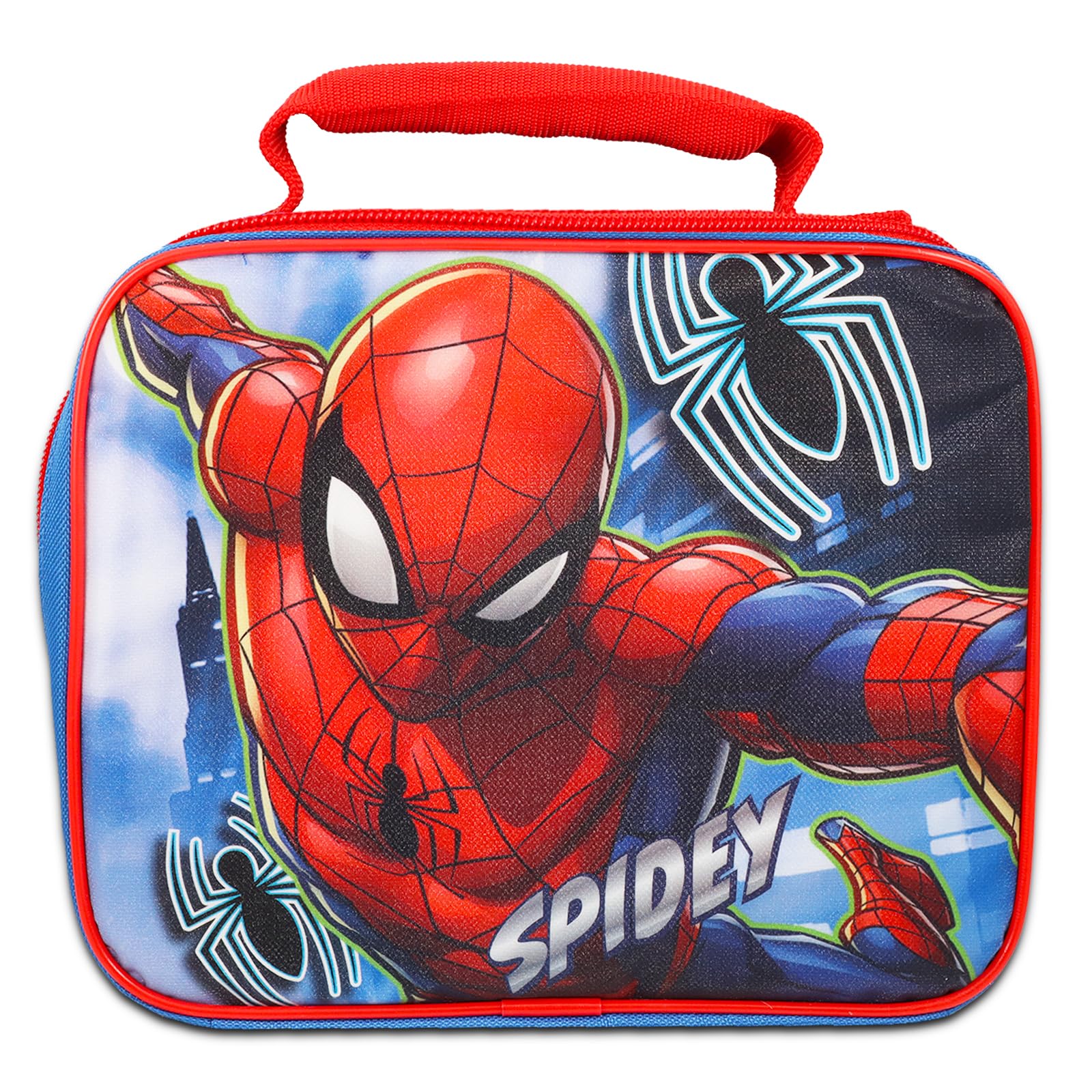 Marvel Shop Spiderman lonchera aislada interior, mantiene la comida fresca durante horas.