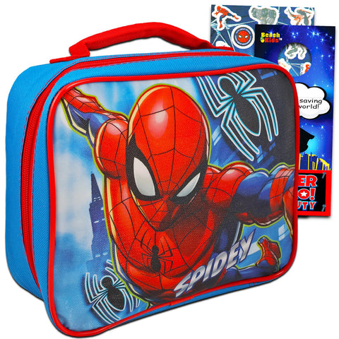 Marvel Shop Spiderman lonchera frente, diseño icónico para la escuela.