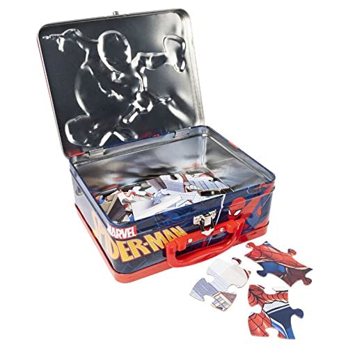 Rompecabezas de 24 piezas de Marvel Spiderman listo para jugar.