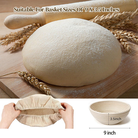MarzeMuun banneton de rattan natural, ideal para panes artesanales con miga abierta.