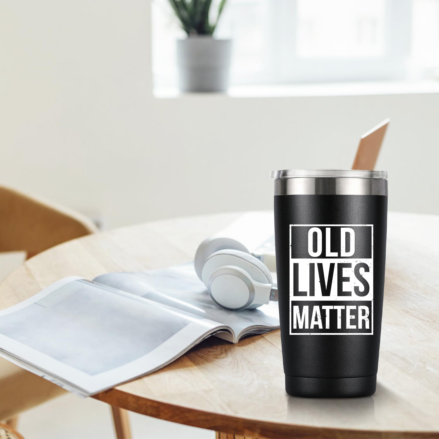 MASGALACC Taza termica 20oz caliente 6 horas, fría 12 horas para café o té.